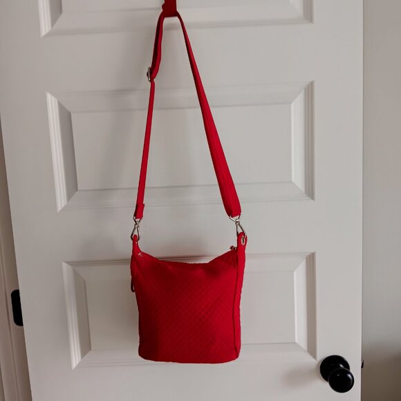 Vera Bradley True Red Quilted Crossbody Bag - Picture 5 of 5